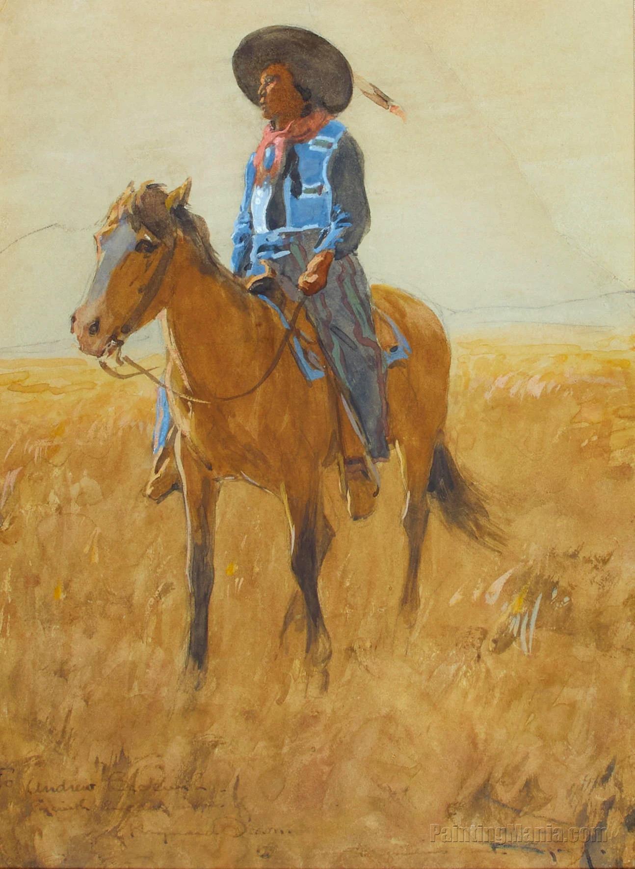 Southern Plains Indian on Horseback