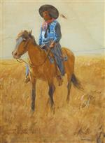 Southern Plains Indian on Horseback