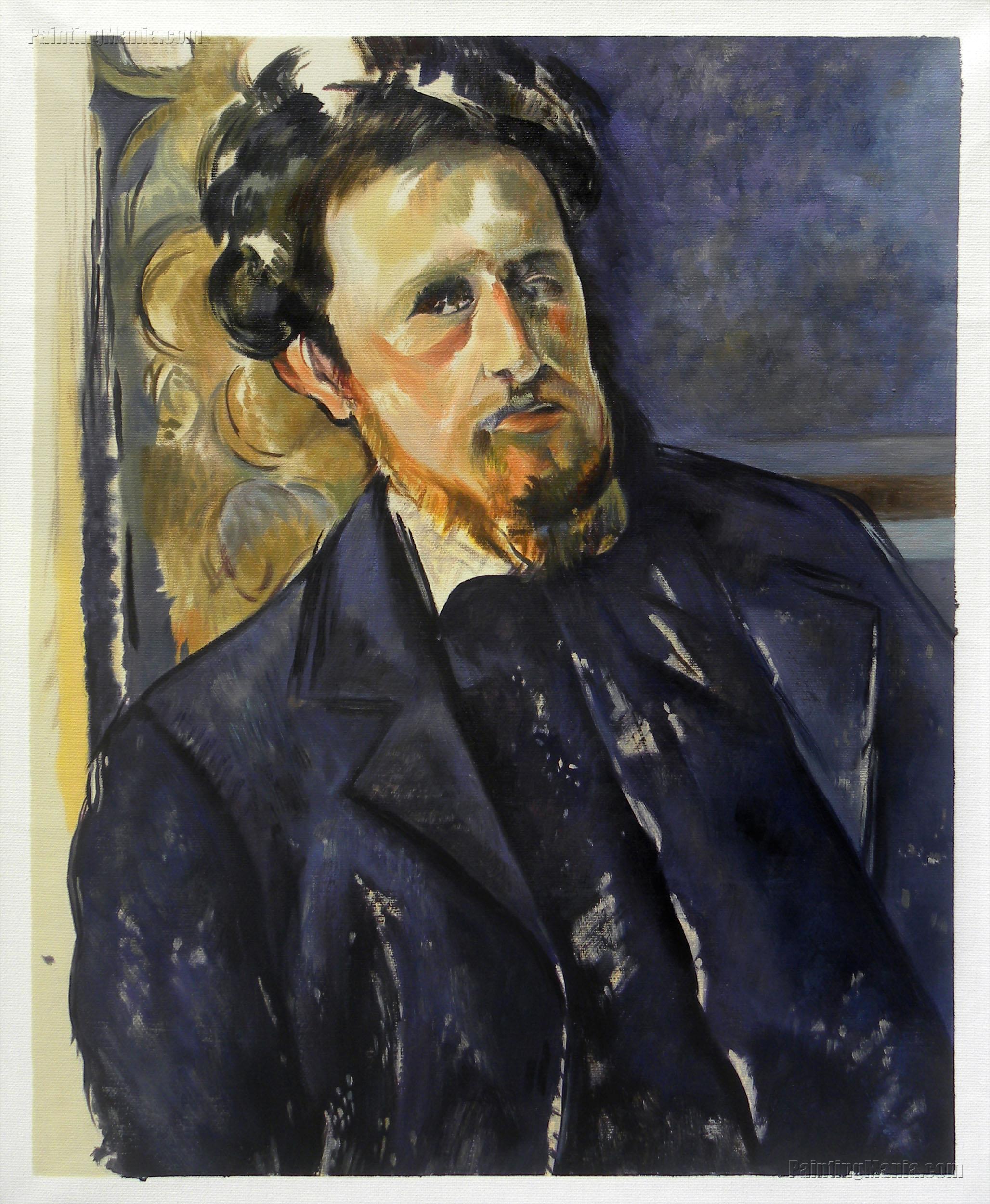 Portrait of Joachim - Paul Cezanne Paintings