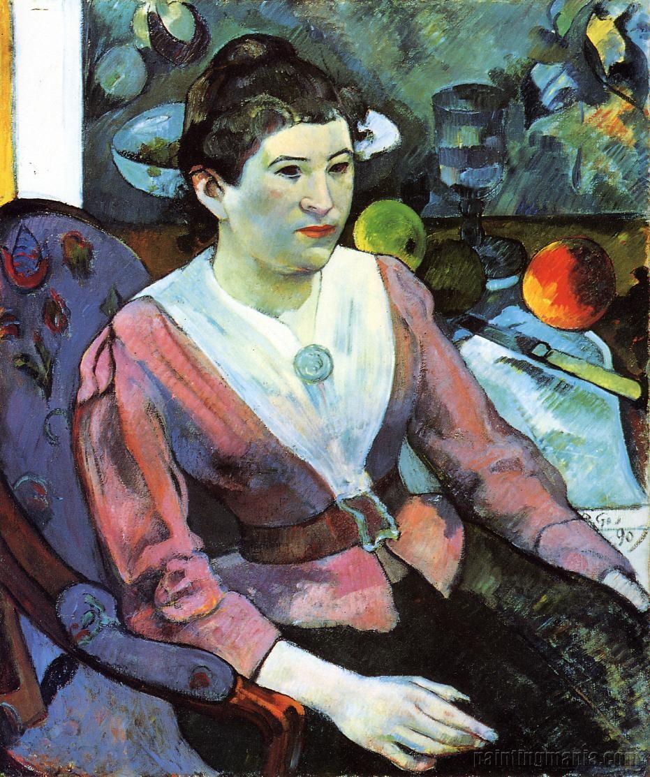 Portrait of a Woman, with Still Life by Cezanne