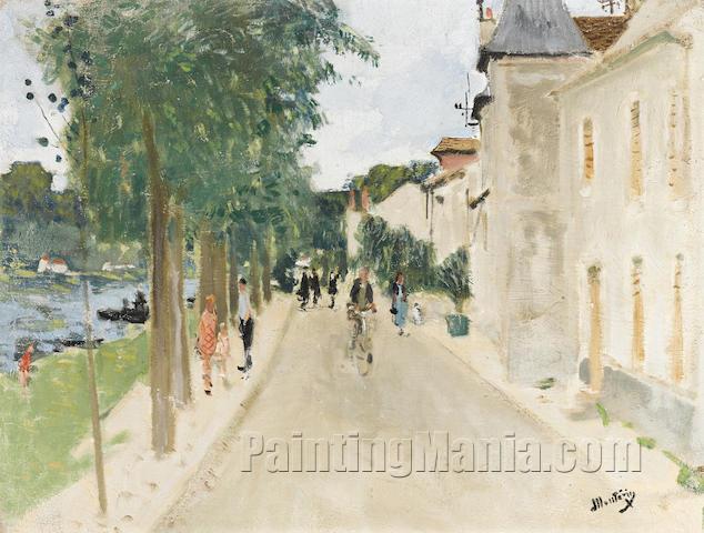 Springtime at Saint Mammes - Pierre Eugene Montezin Paintings