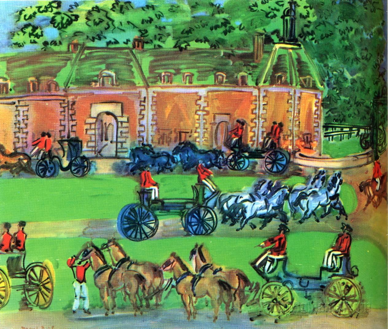 Chateau and Horses