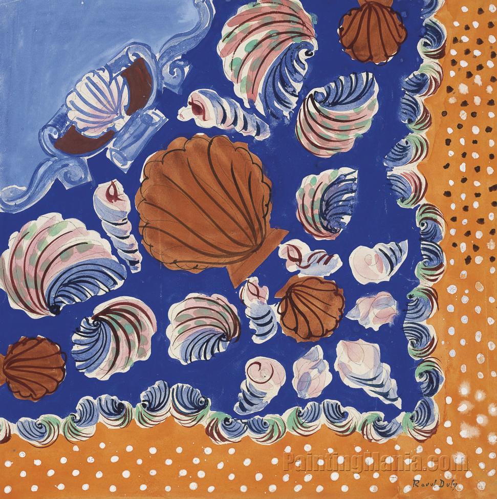 Composition with Shells (Model for a Textile)