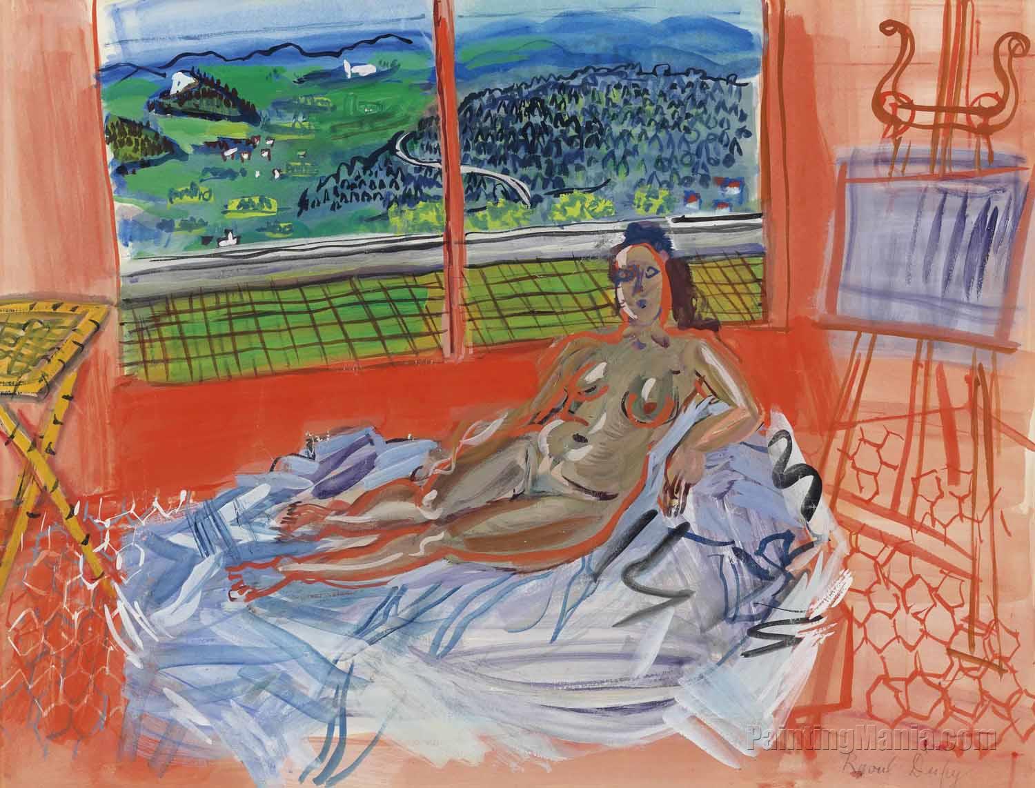 Nude in the Red Workshop of Vence