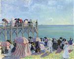 The Beach and Pier at Trouville