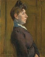 Portrait of a Woman in Profile