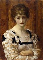 Biondina - Sir Frederic Lord Leighton Paintings