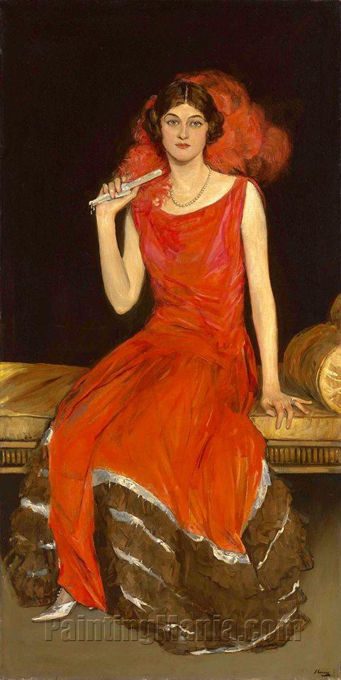 Lady in Red, Mrs Owen Barton Jones