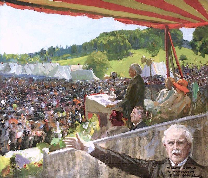 Lloyd George Addressing a Liberal Rally at Waddesdon, 14 July 1928