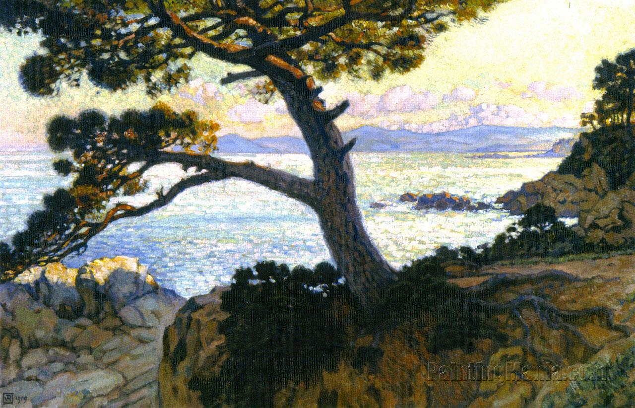 Pine at La Fossette, Sunset