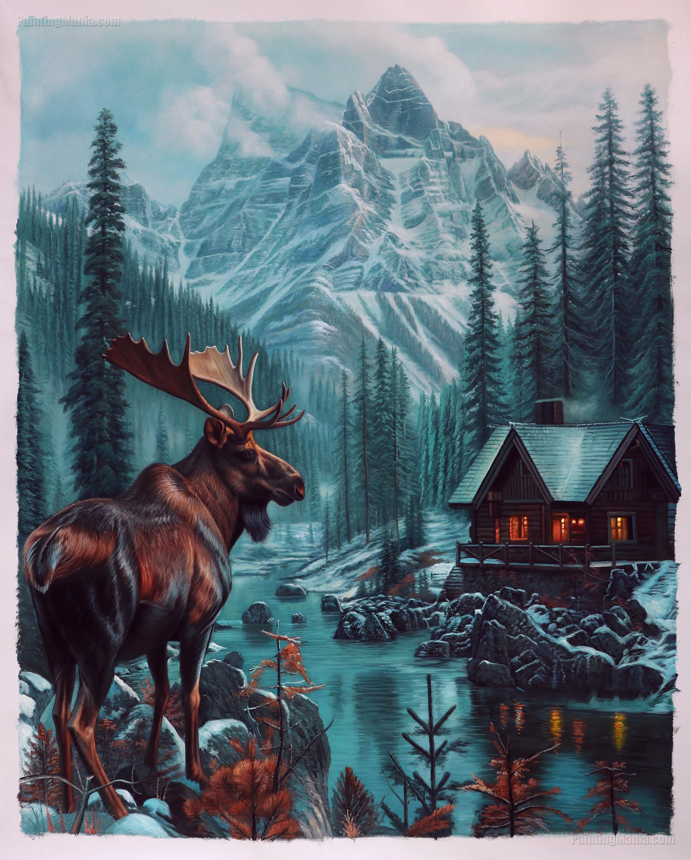 Moose in the Woods