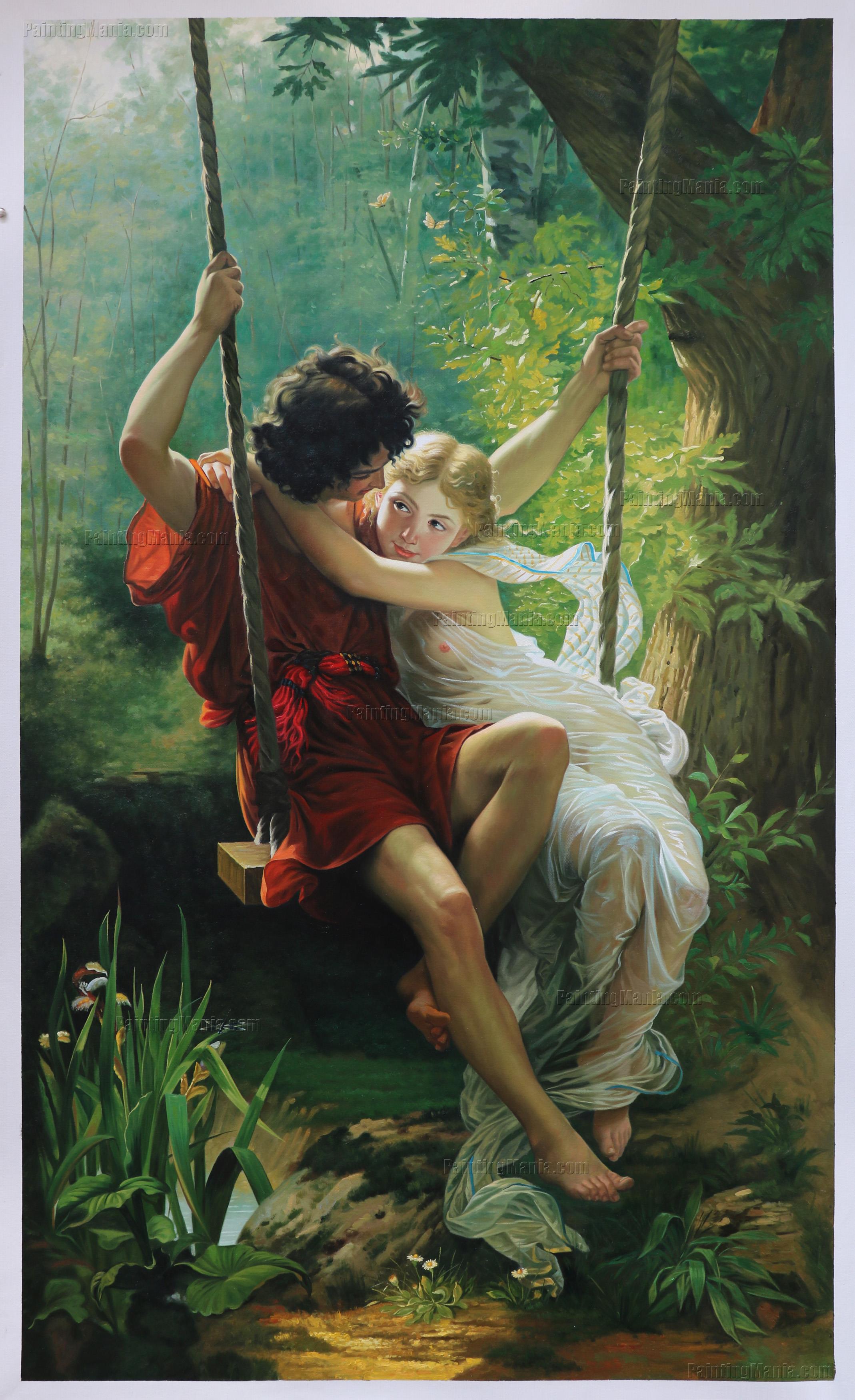 The Swing (Springtime) by Pierre Auguste Cot