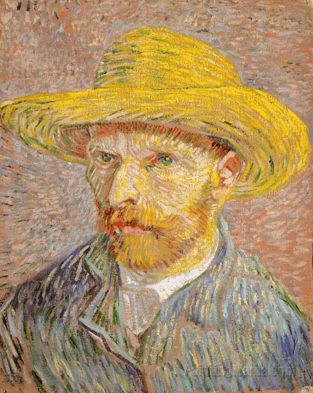 Self Portrait with Straw Hat