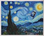 The Starry Night with TARDIS