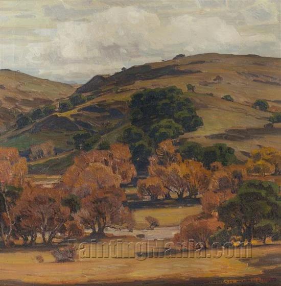 California Brown Hill Scene