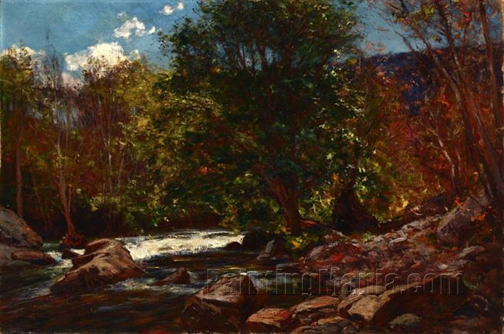 River through Wooded Landscape