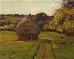 Landscape with Hay Bale