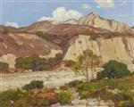 Mountains Beyond a Dry Creek Bed